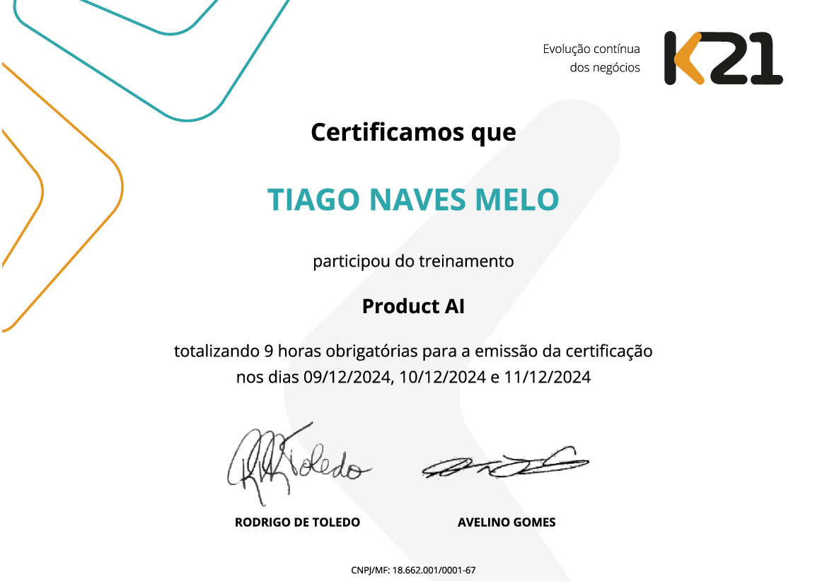 Certificado K21